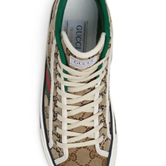 WOMEN'S GUCCI TENNIS 1977 HIGH TOP SNEAKER - Picture 3 of 4